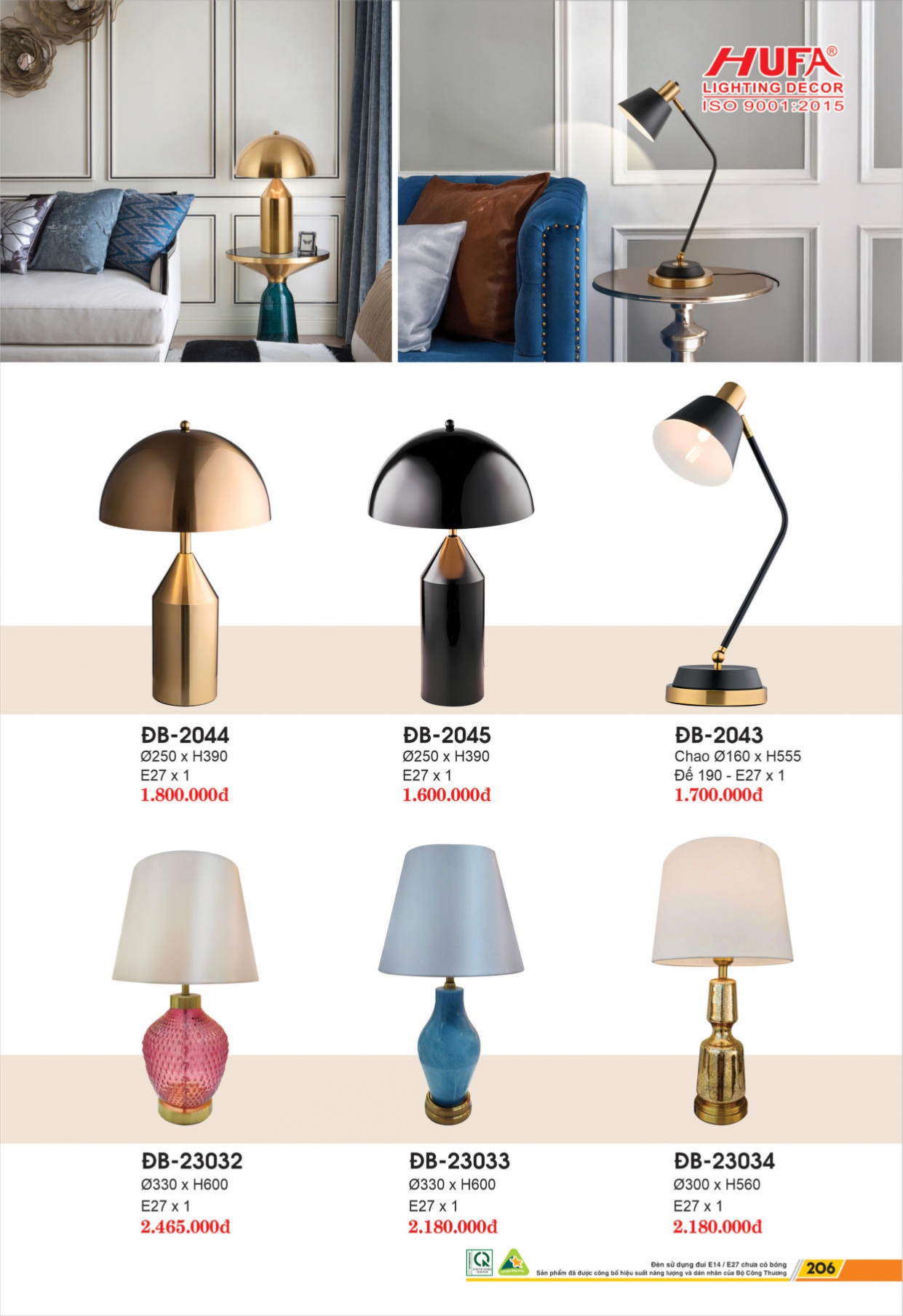 Bảng giá đèn LED HUFA 2026